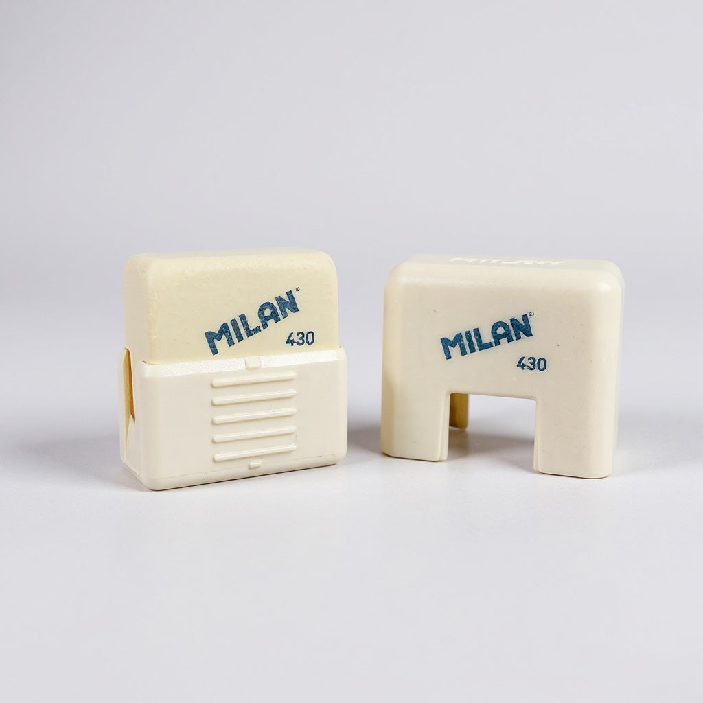 Goma de borrar 430 con funda rígida. Milan