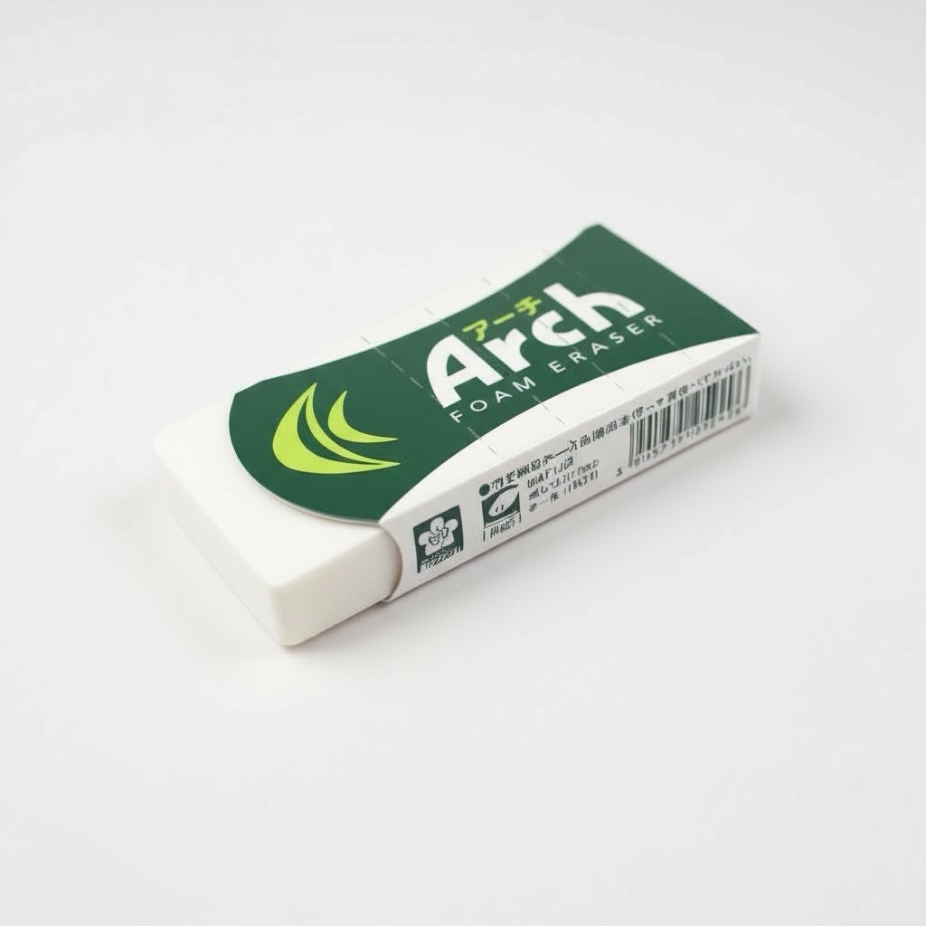 Arch 60 Eraser. White. Sakura